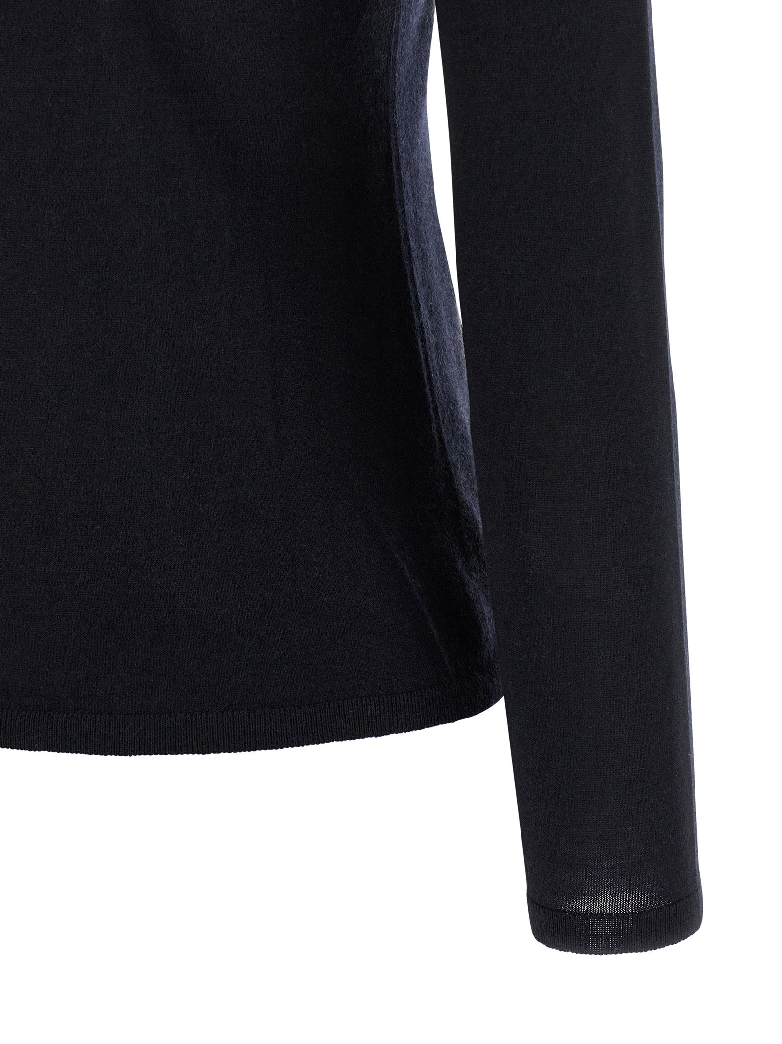 Cardigan by Max Mara for women in cashmere blue showcases a luxurious silhouette, meticulously detailed with a sophisticated and for a refined finish.