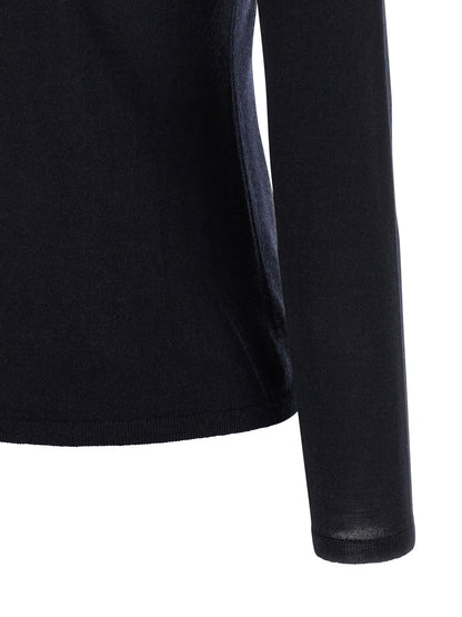 Cardigan by Max Mara for women in cashmere blue showcases a luxurious silhouette, meticulously detailed with a sophisticated and for a refined finish.