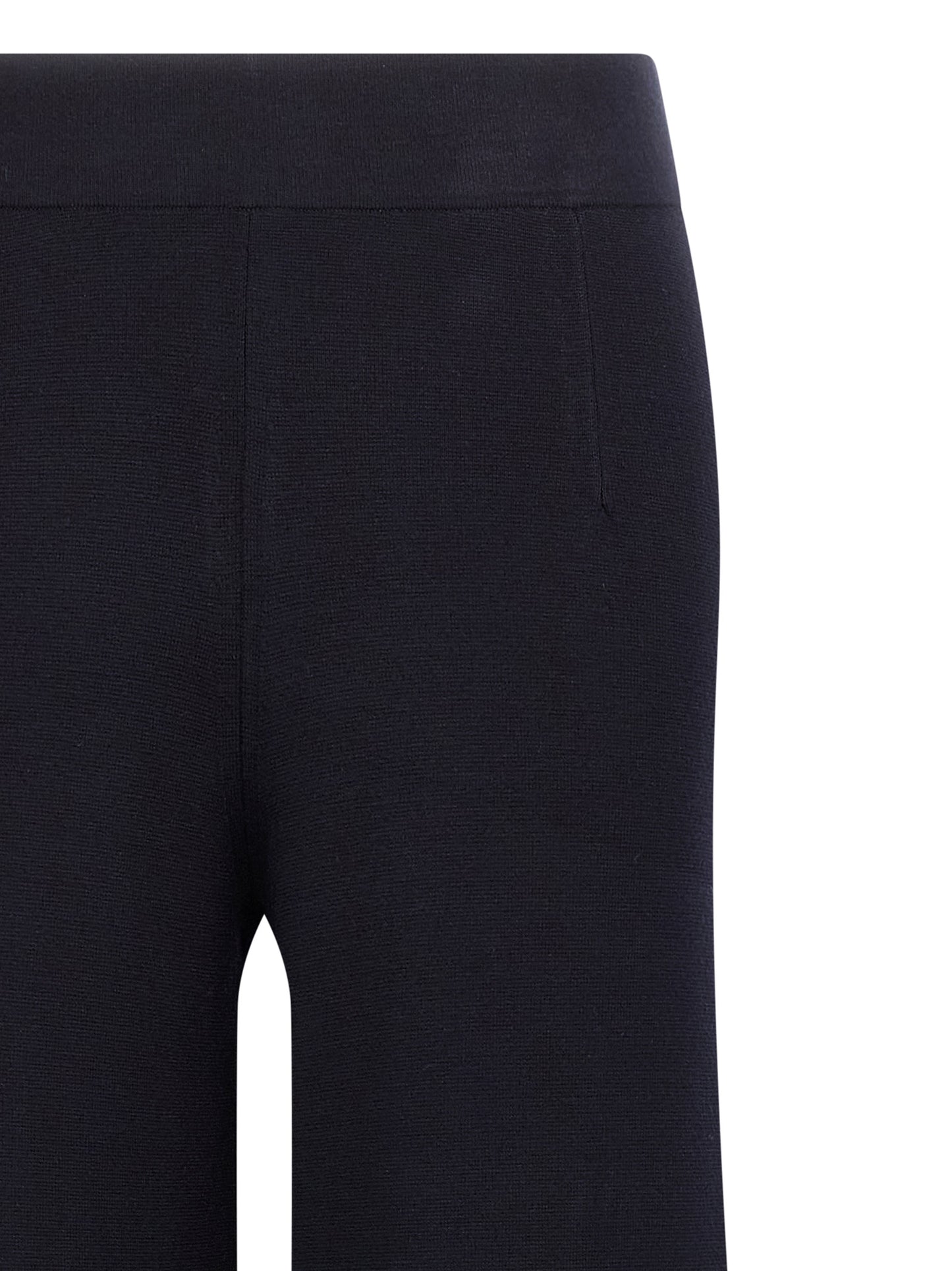 Trousers by Max Mara for women in polyester & viscose blue presents a smart silhouette, meticulously detailed with a smart wide, a smart long, and a smart .