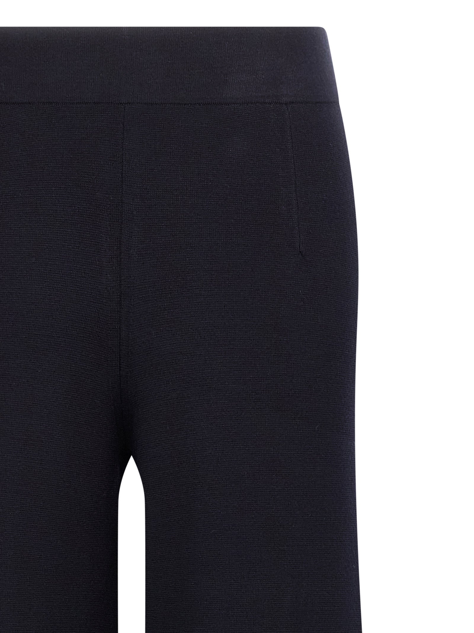 Trousers by Max Mara for women in polyester & viscose blue presents a smart silhouette, meticulously detailed with a smart wide, a smart long, and a smart .