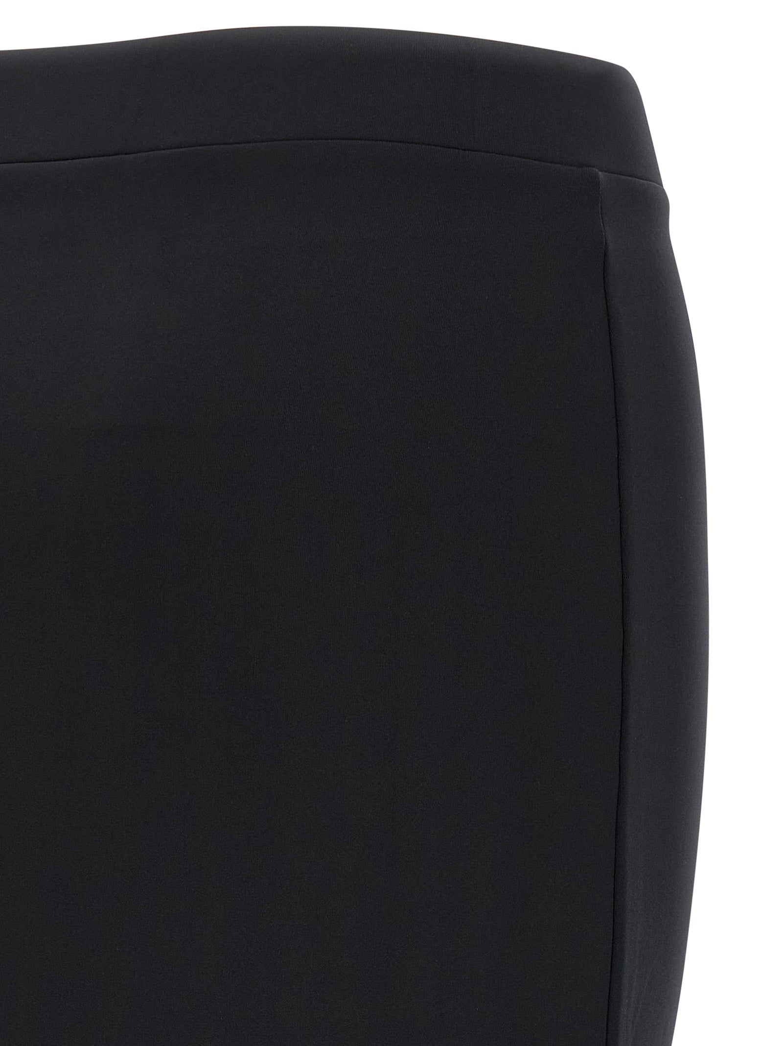 Skirt by Off-White for women in stretch polyamide black, white & print features an tailored silhouette, artfully capturing the essence of Women's Stretch Polyamide Midi Skirt in a sophisticated midi.