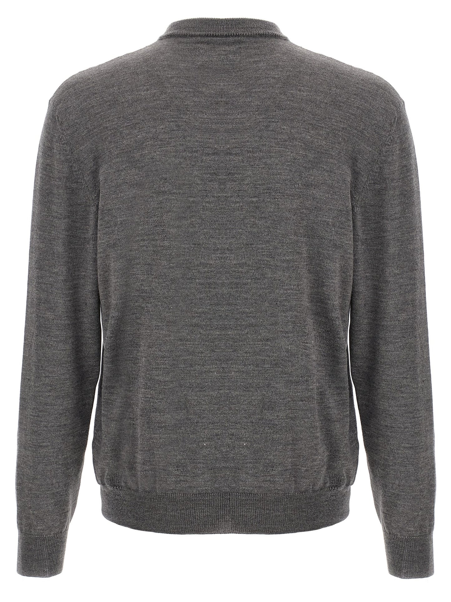 Cardigan by Magliano for men in wool gray, patterned & jacquard showcases a captivating silhouette, artfully detailed with a captivating and crew neckline for a truly sophisticated captivating look.