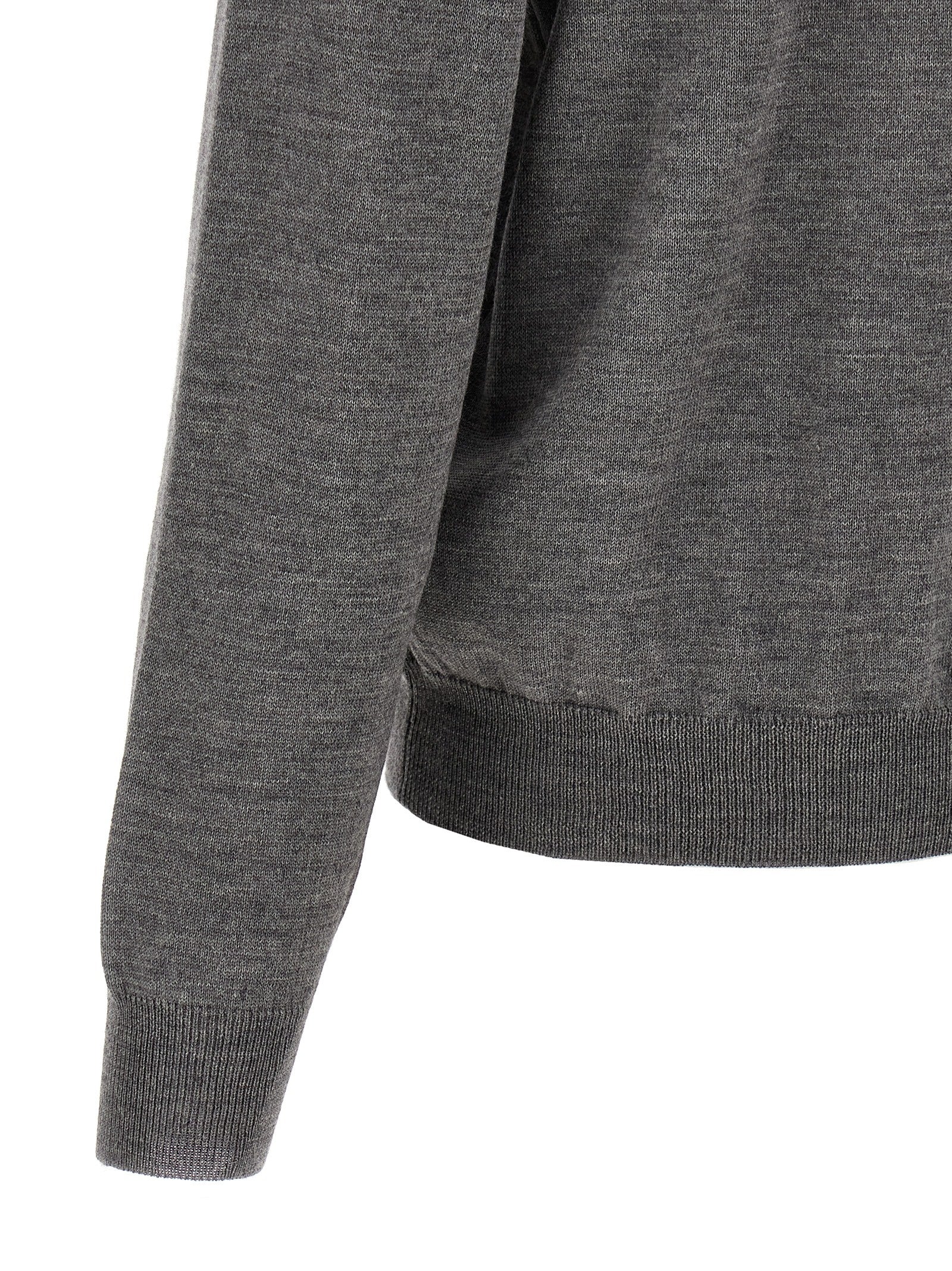 Cardigan by Magliano for men in wool gray, patterned & jacquard features a nuanced silhouette with a refined crew neckline and nuanced detailing for a sophisticated look.