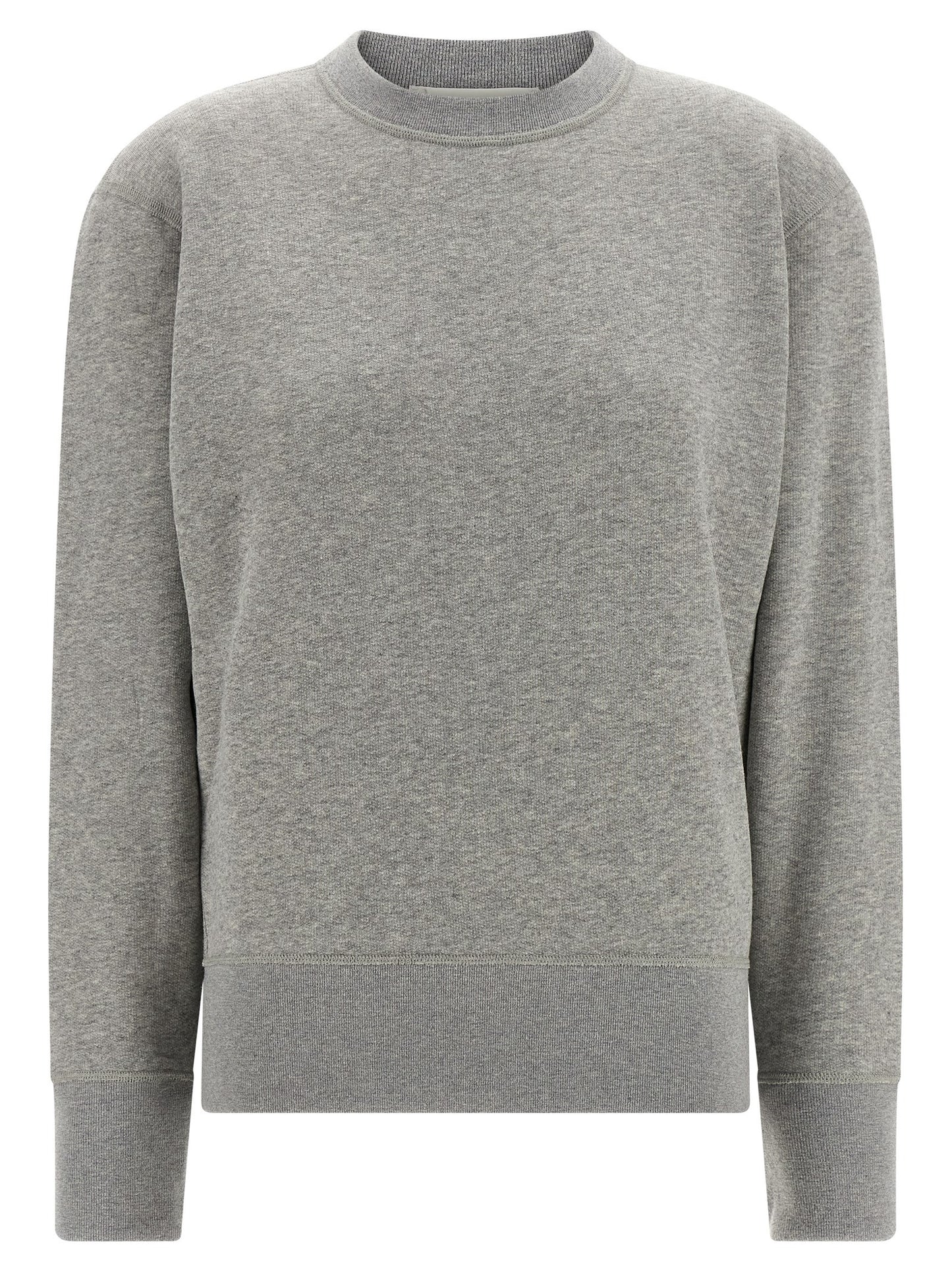 Activewear Sweatshirt by Darkpark for women in cashmere cotton blend gray presents a dynamic silhouette, featuring a dynamic and detailed with functional .
