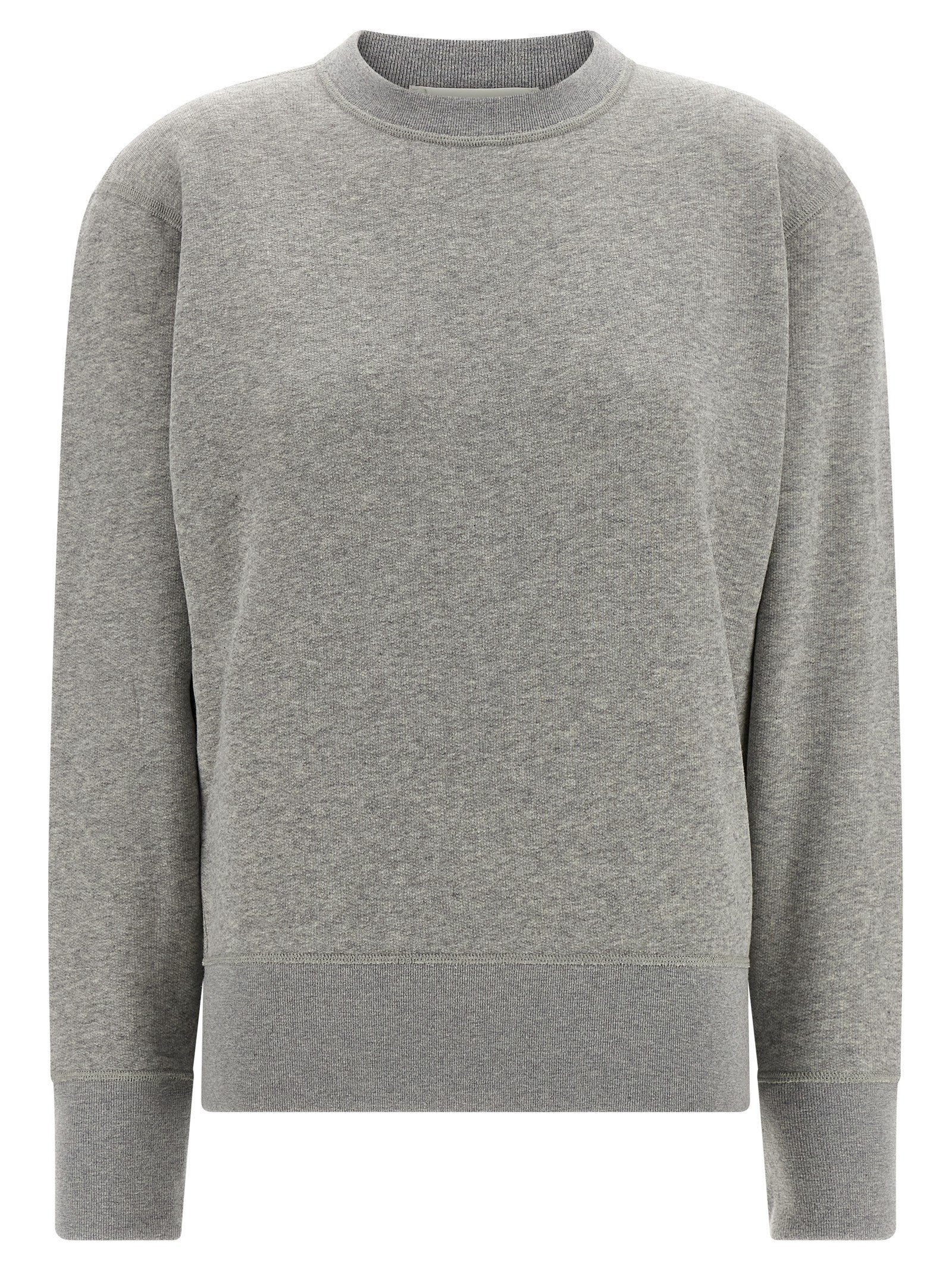 Activewear Sweatshirt by Darkpark for women in cashmere cotton blend gray presents a dynamic silhouette, featuring a dynamic and detailed with functional .