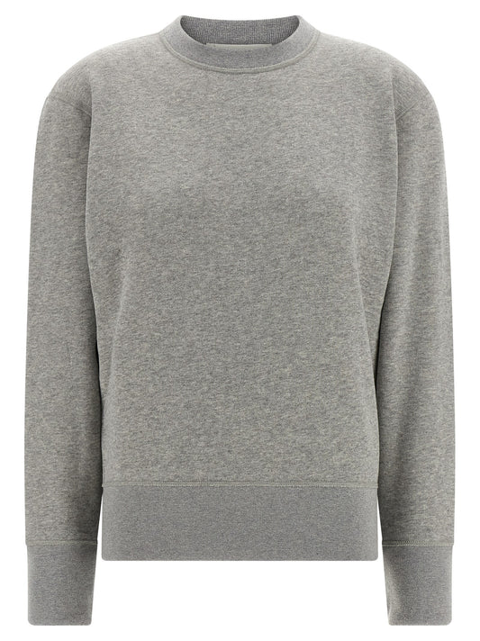 Activewear Sweatshirt by Darkpark for women in cashmere cotton blend gray presents a dynamic silhouette, featuring a dynamic and detailed with functional .