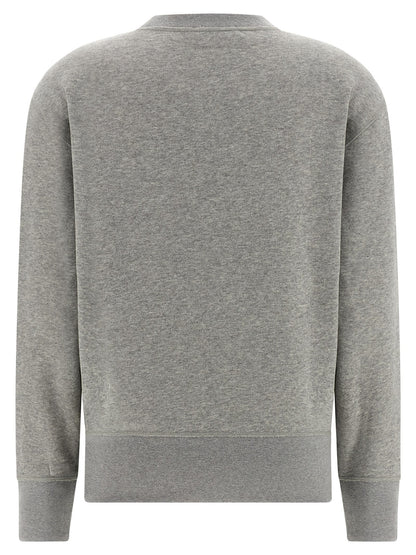 Activewear Sweatshirt by Darkpark for women in cashmere cotton blend gray showcases a athletic silhouette with sleeves, a athletic , and high-performance for a athletic aesthetic.