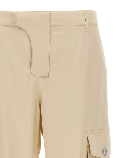 Cargo Pants by Balmain for men in cotton beige & signature features an stylish straight-leg with a long and , expertly finished with stylish utility detailing.