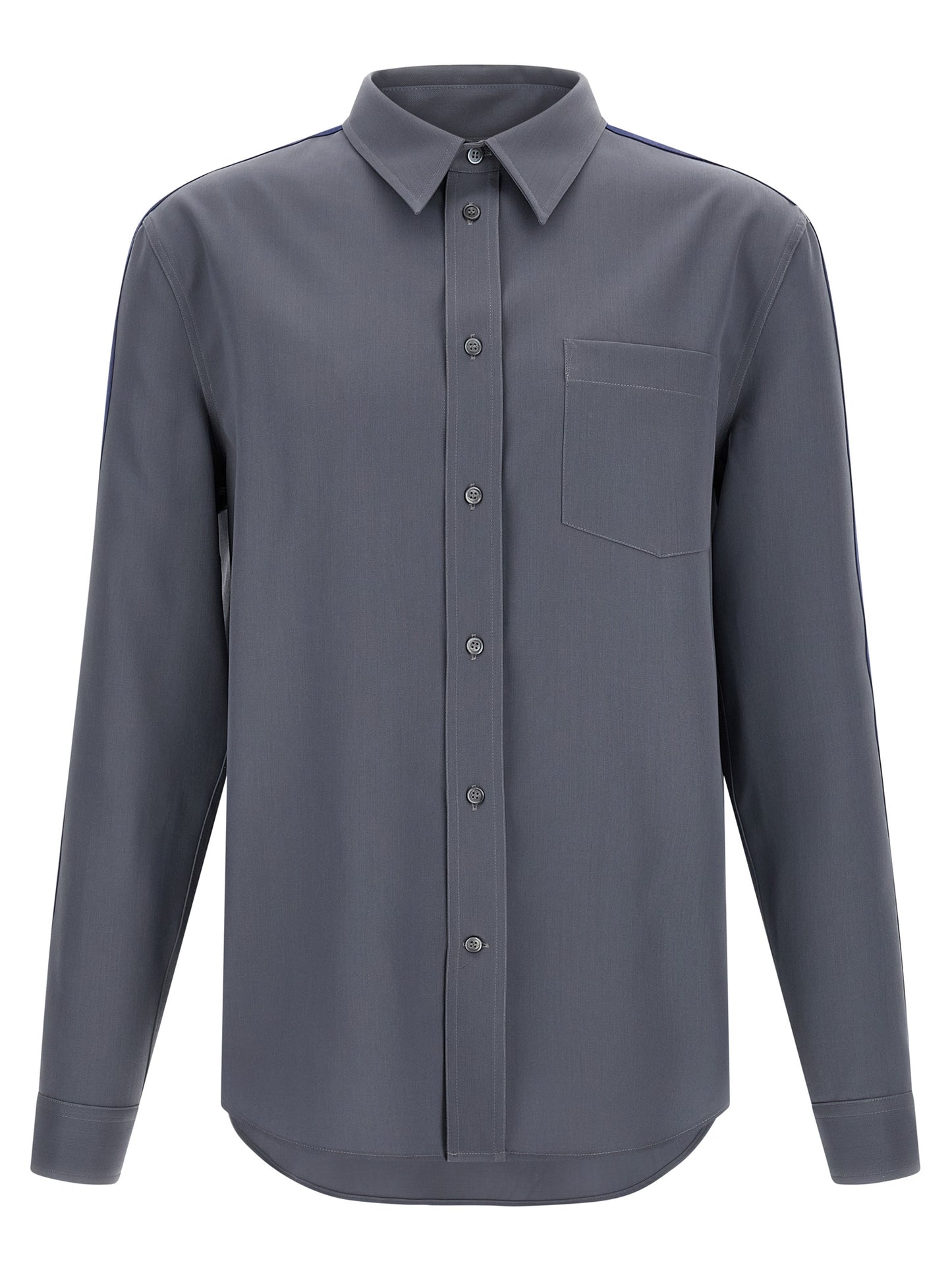 Shirt by Marni for men in virgin wool gray presents a discerning silhouette, showcasing a sophisticated and for a truly discerning finish.