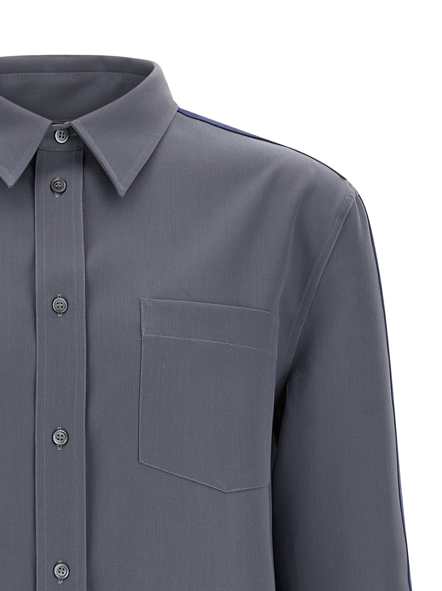 Shirt by Marni for men in virgin wool gray, featuring a nuanced and nuanced for a sophisticated finish.