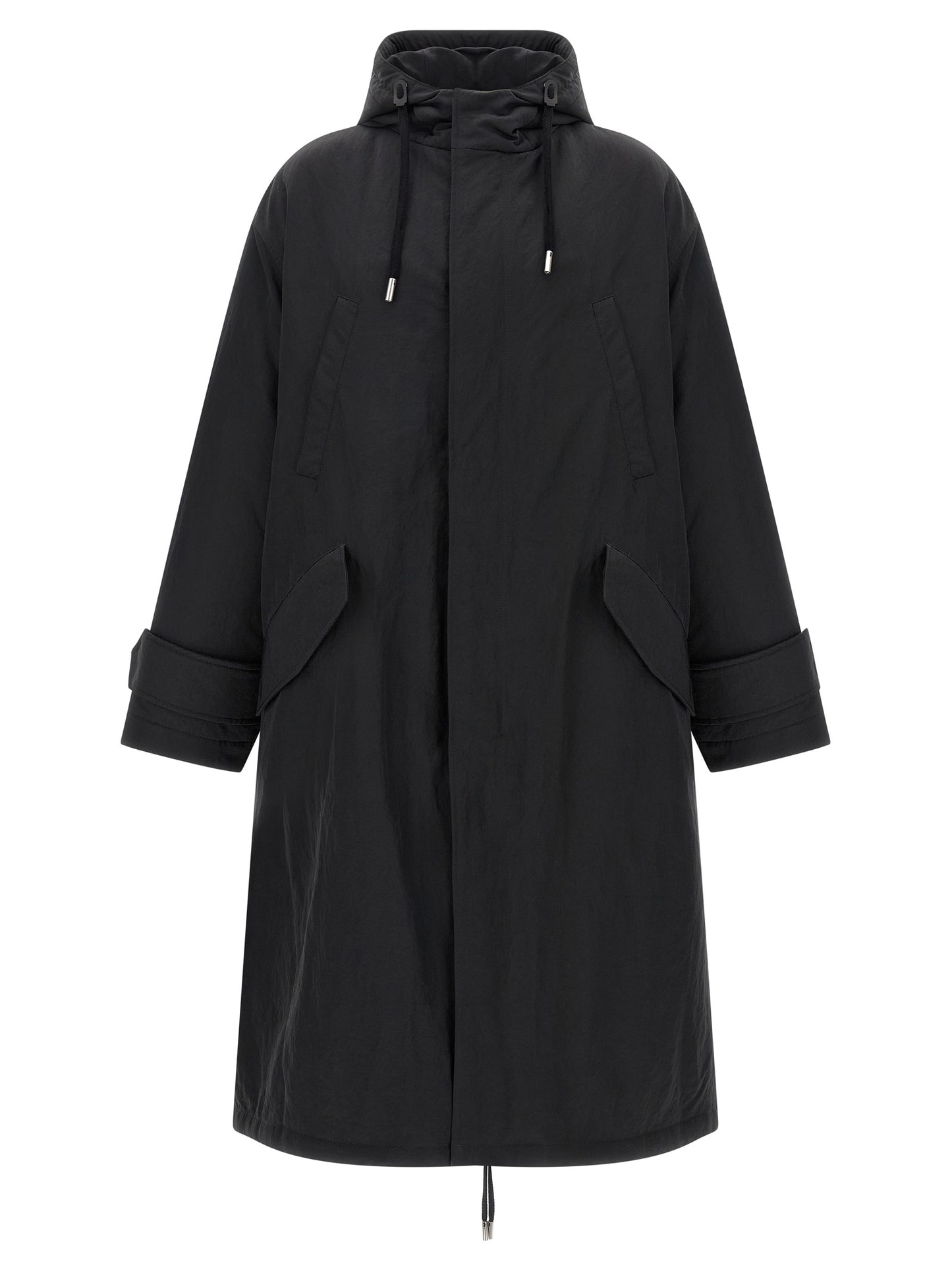 This Hooded Parka by Ami Paris for men in polyamide gray presents a enveloping silhouette, meticulously detailed with hooded & insulated and a enveloping hooded split neckline.