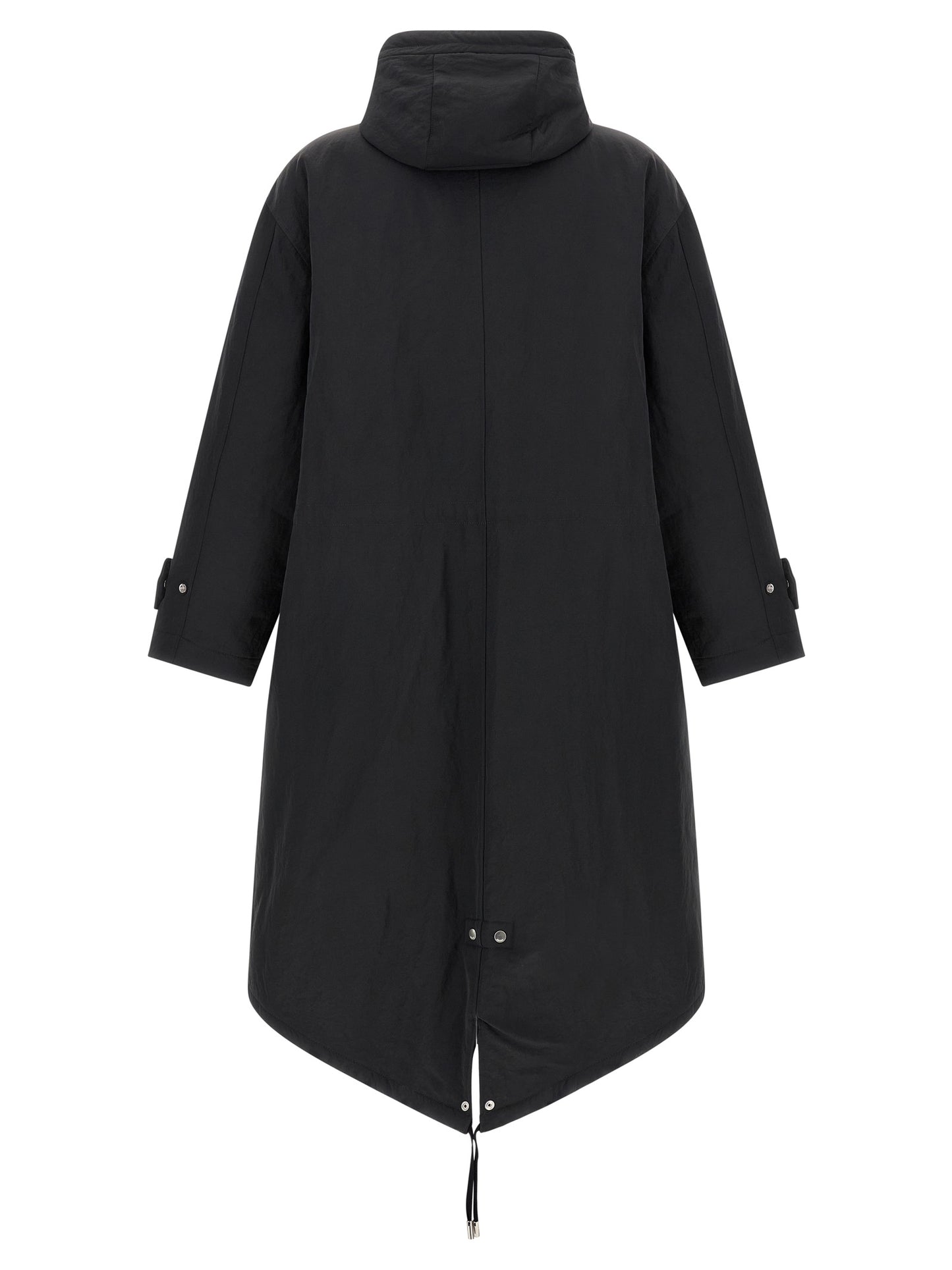Hooded Parka by Ami Paris for men in polyamide gray, presenting a cosy silhouette with distinctive hooded & insulated and a refined hooded split neckline.