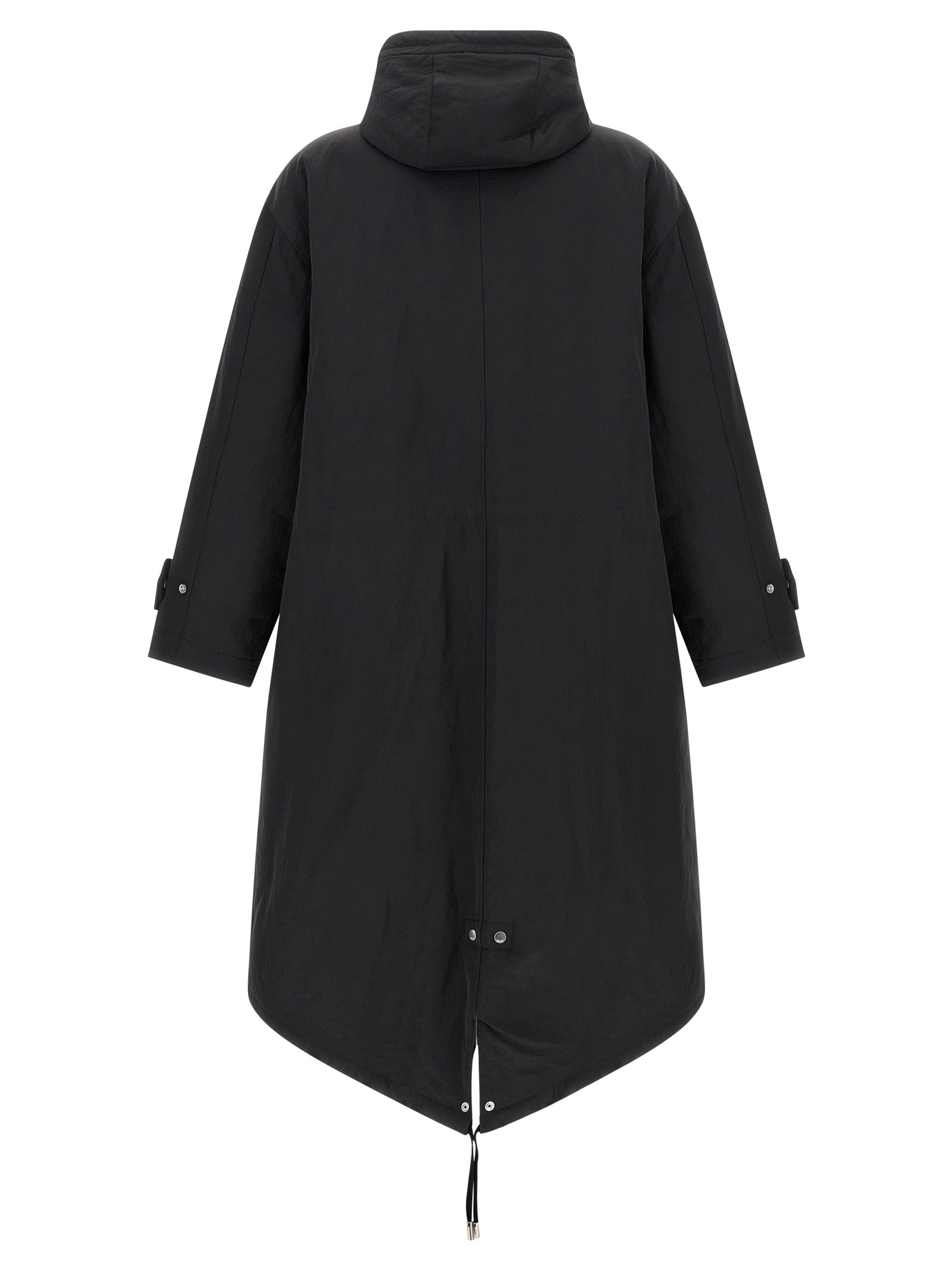 Hooded Parka by Ami Paris for men in polyamide gray, presenting a cosy silhouette with distinctive hooded & insulated and a refined hooded split neckline.