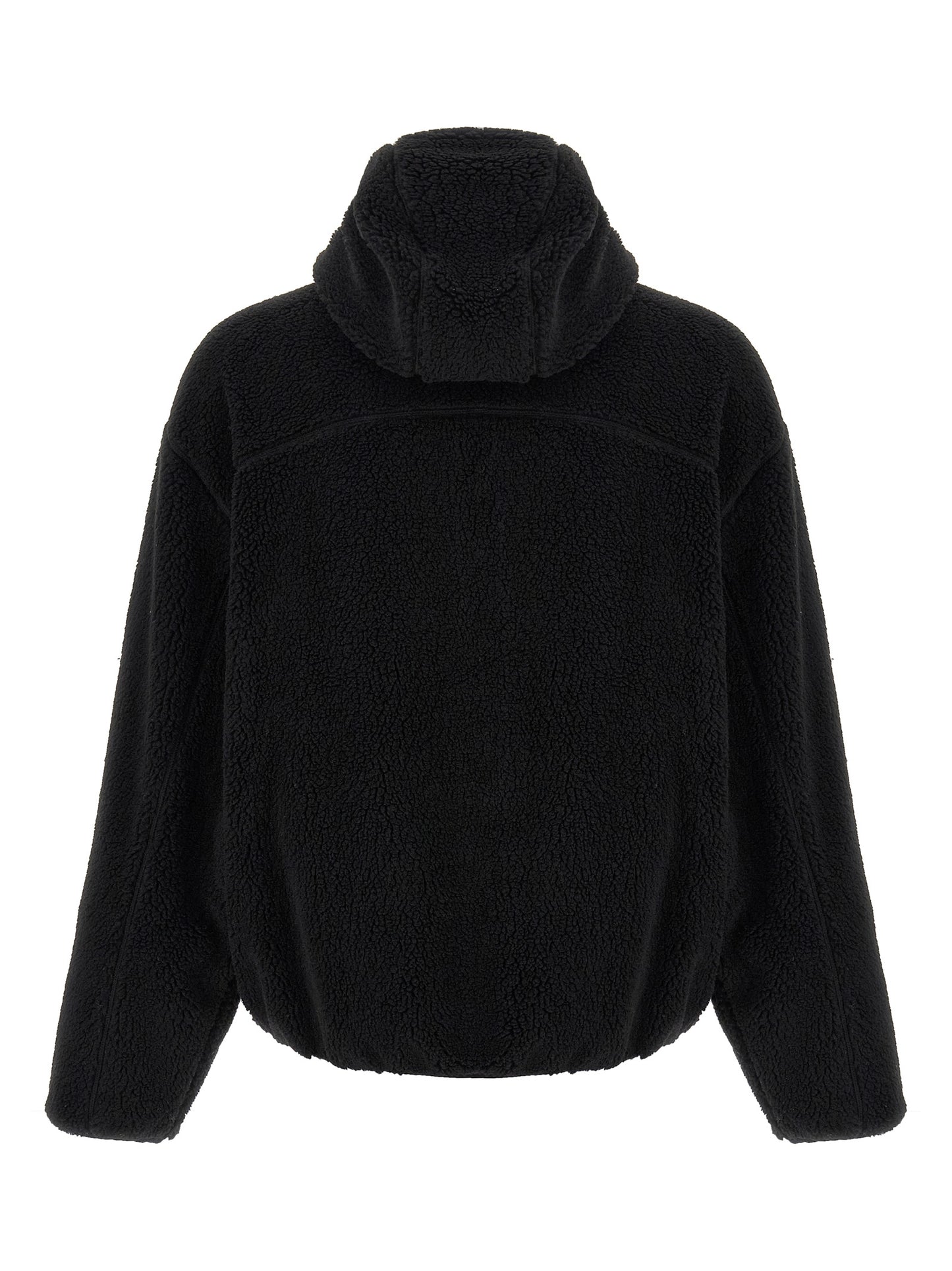 Sweatshirt Hoodie by Kenzo for men in polyester acrylic black features an luminous silhouette, showcasing a sophisticated hooded neckline and for a truly luminous look.