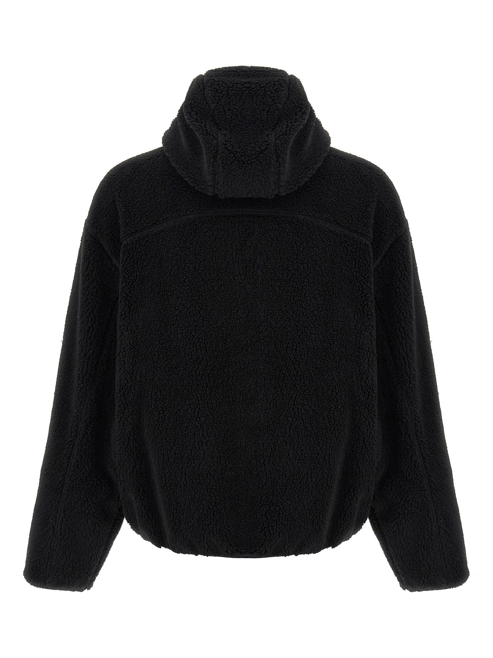 Sweatshirt Hoodie by Kenzo for men in polyester acrylic black features an luminous silhouette, showcasing a sophisticated hooded neckline and for a truly luminous look.