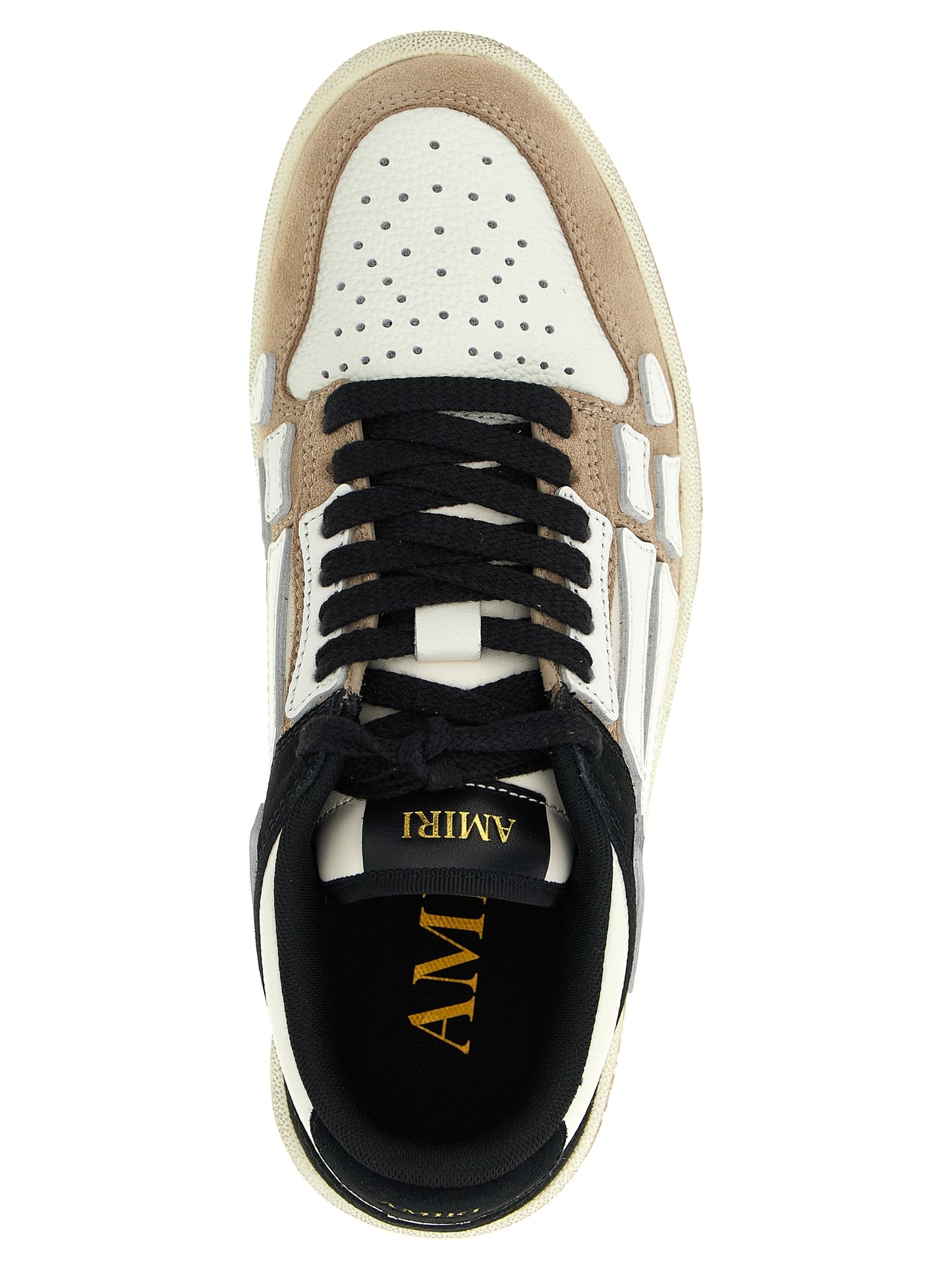 Sneakers by Amiri for men in cowhide suede leather multicolor features an versatile design from the Men's Low Top Cowhide Suede Leather Sneakers collection, highlighting a versatile low-top style for a premium, high-fashion look.