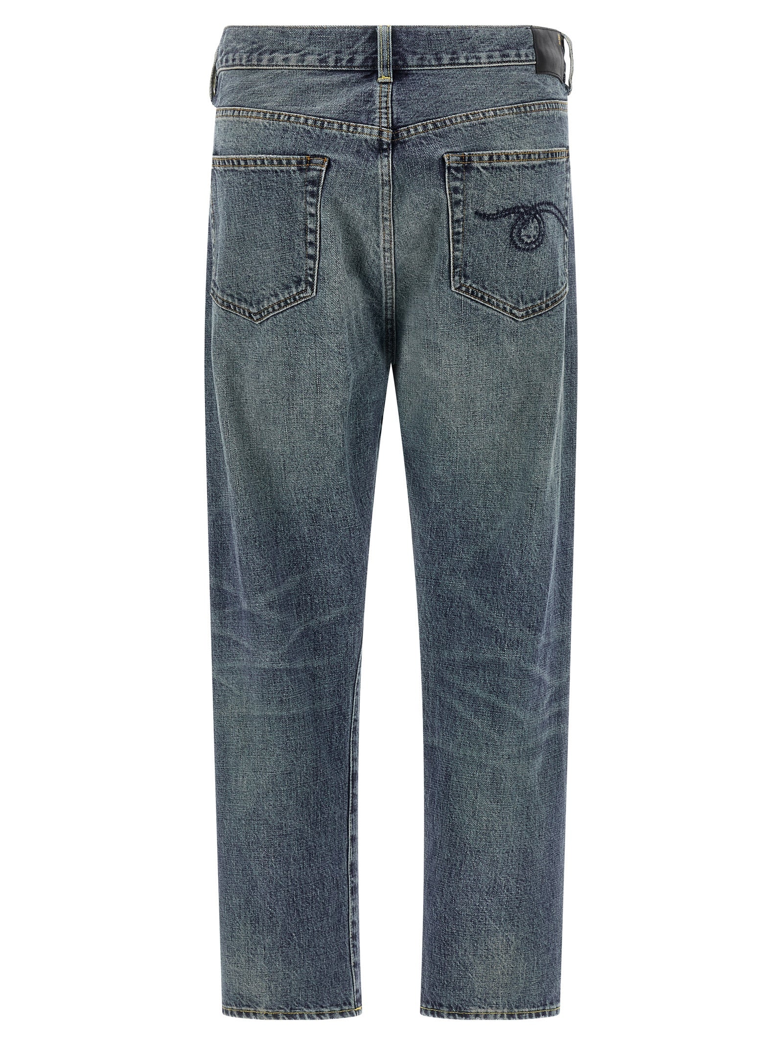 Jeans by R13 for women in cotton denim blue features an sophisticated and straight-leg with a precise long, creating a sophisticated and sophisticated silhouette.