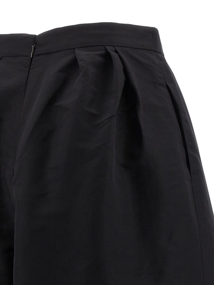 Carolina Herrera Black Silk Casual Pants