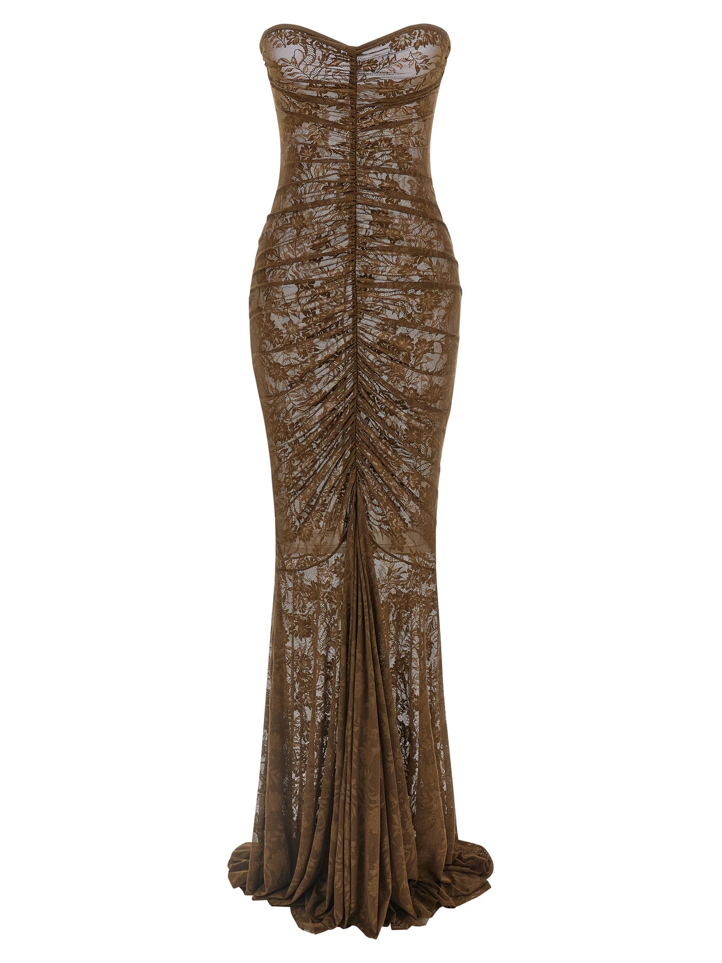 Dress by Norma Kamali for women in stretch polyamide bicolour, green & transparent features an cute silhouette, detailed with a sleeveless and turtle neckline that elegantly flows into a cute long.