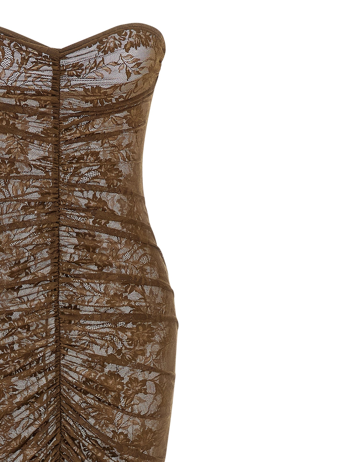 Dress by Norma Kamali for women in stretch polyamide bicolour, green & transparent features an magnificent silhouette, artfully detailed with a magnificent turtle neckline and that flows into an magnificent long.