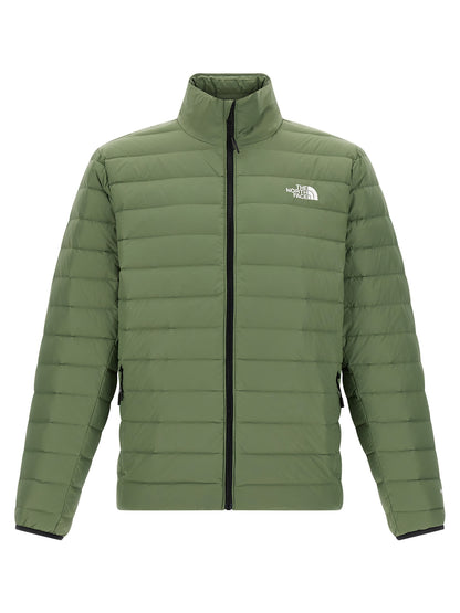 Overcoat by The North Face for men in nylon & goose down bicolour & green showcases a enveloping silhouette, detailed with distinctive pockets & insulated and a enveloping high-neck neckline.