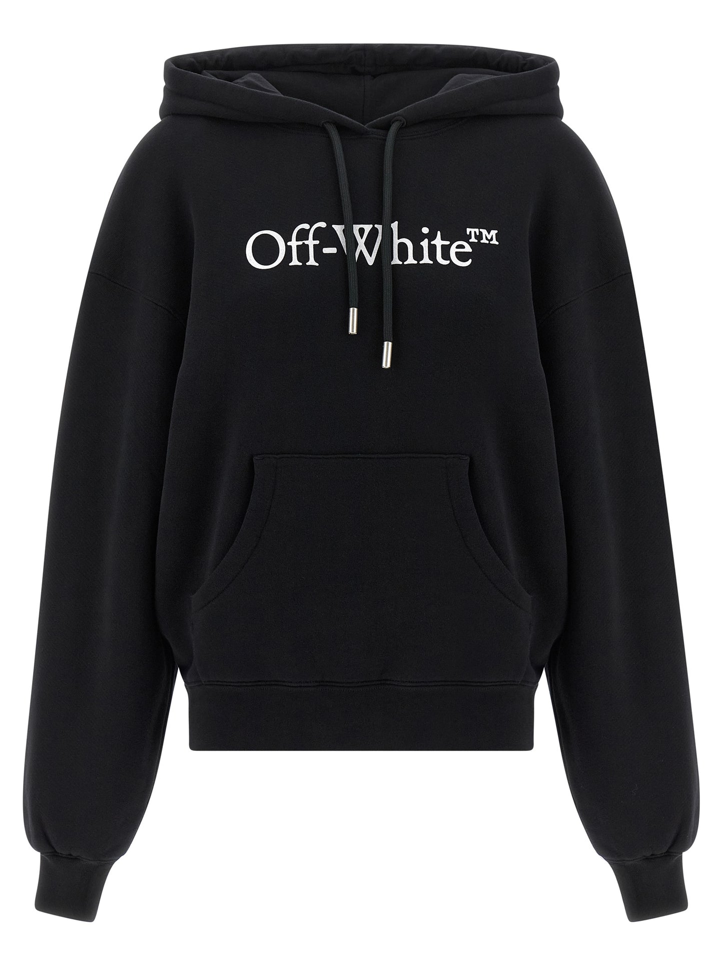 Sweatshirt Hoodie by Off-White for women in cotton bicolour, black, white & print features an luminous silhouette, showcasing a sophisticated hooded neckline and for a truly luminous look.