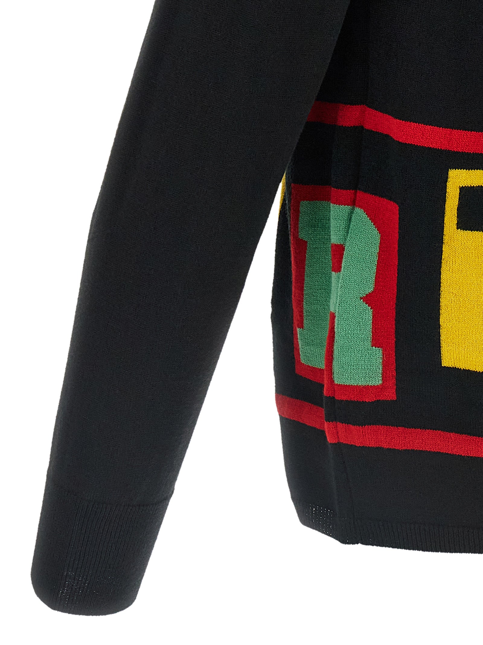 Cardigan by Comme Des Garçons for men in nylon wool & acetate black features an crisp silhouette, showcasing a sophisticated crew neckline and detail for a truly crisp finish.