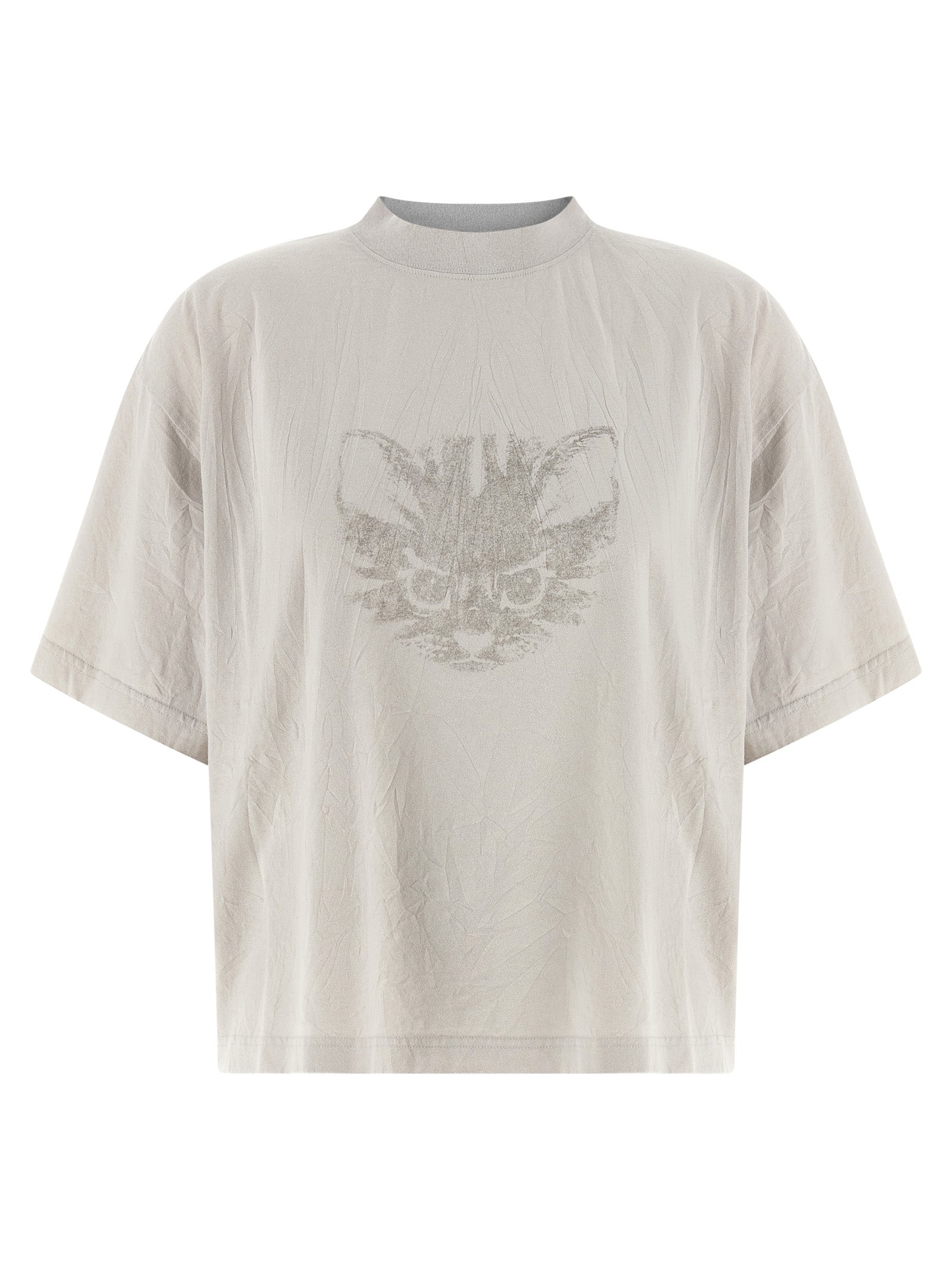 T-Shirt by Balenciaga for women in cotton white showcases a chic silhouette, artfully detailed with a chic crew neckline and short-sleeve for a chic finish.