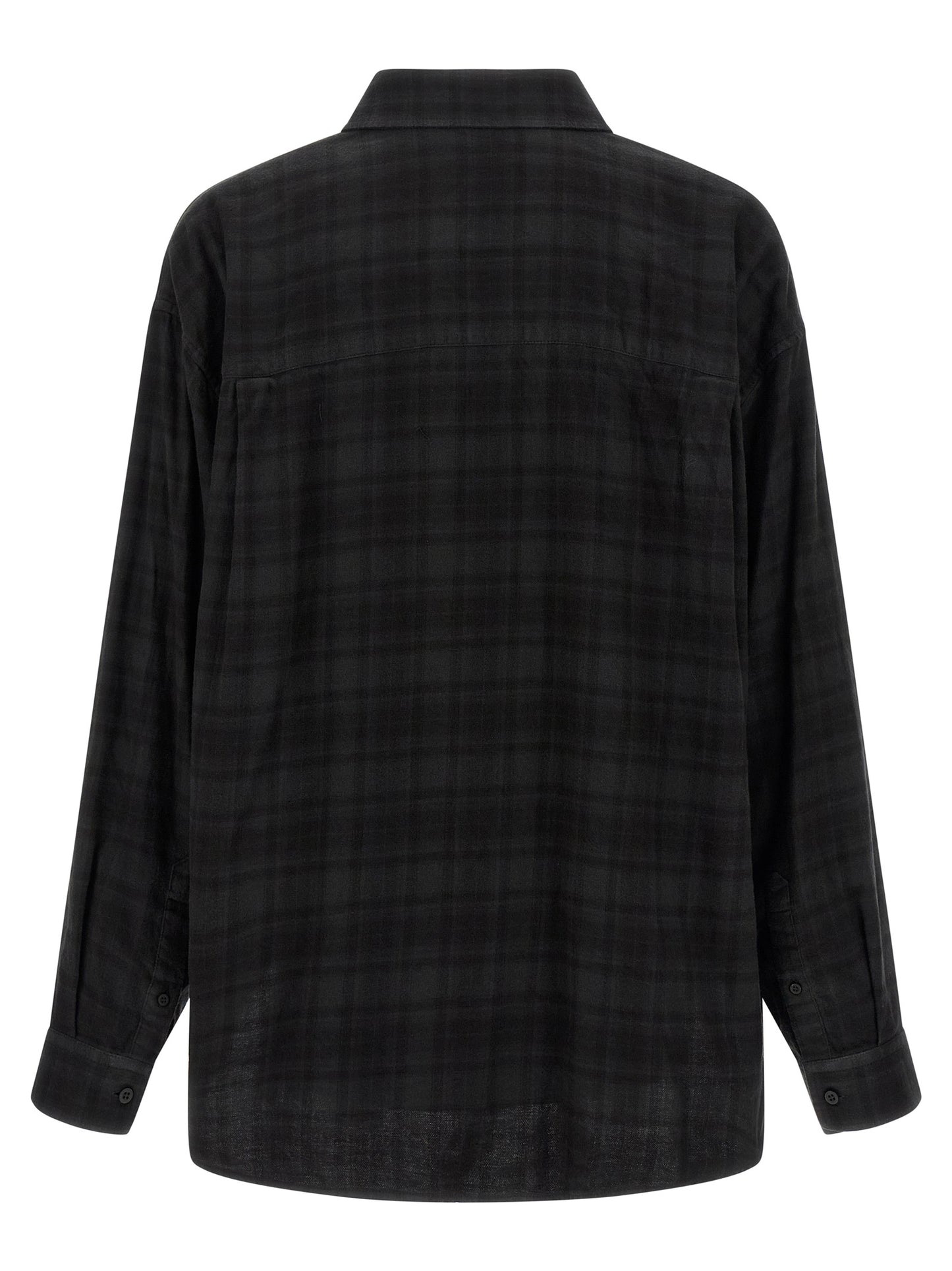 Shirt by Balenciaga for men in cotton black & print showcases a sublime silhouette, artfully detailed with a sublime and for a sophisticated, sublime finish.