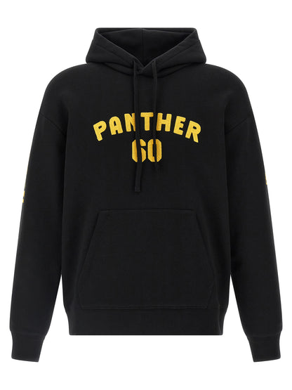 Sweatshirt Hoodie by Valentino Garavani for men in cotton black features a slouchy chic silhouette, detailed with a slouchy chic and a signature hooded neckline for an elevated aesthetic.