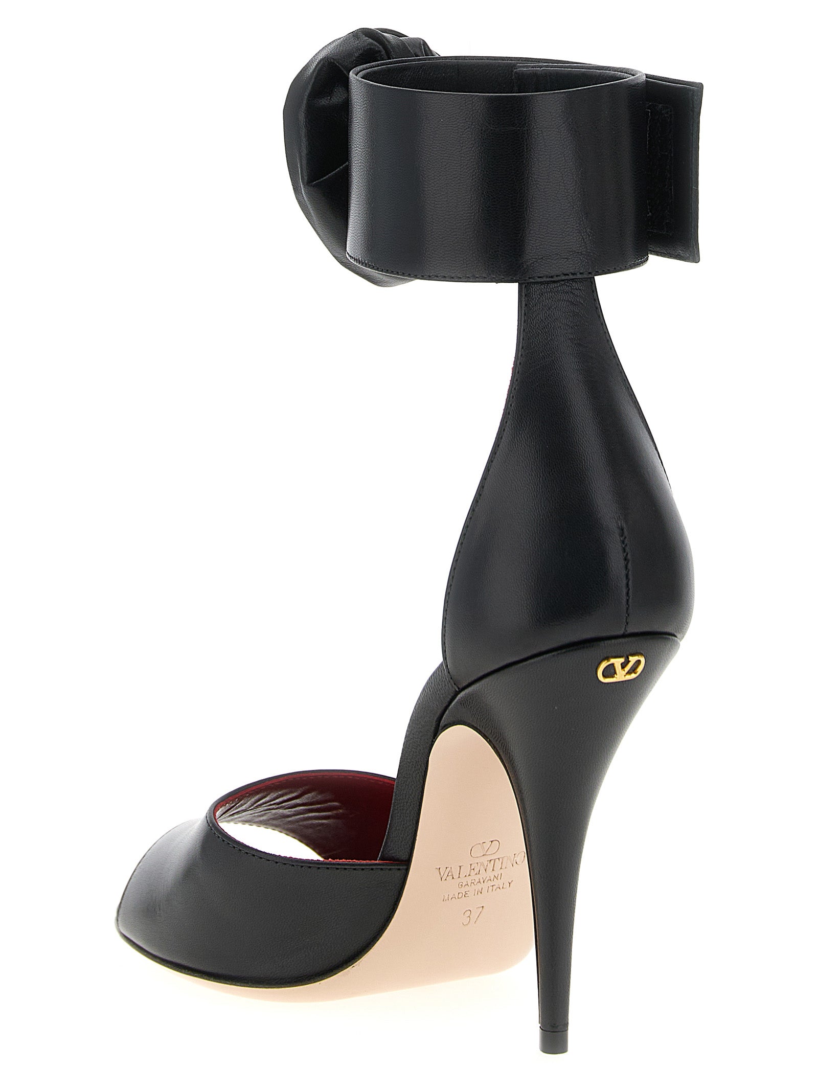 Stiletto Ankle Strap Sandals by Valentino Garavani for women in calfskin & goat leather black, pink, rose & signature features an architectural design from the V Logo Women's Calfskin & Goat Leather Stiletto Ankle Strap Sandals collection, defined by a architectural stiletto and for a architectural finish.