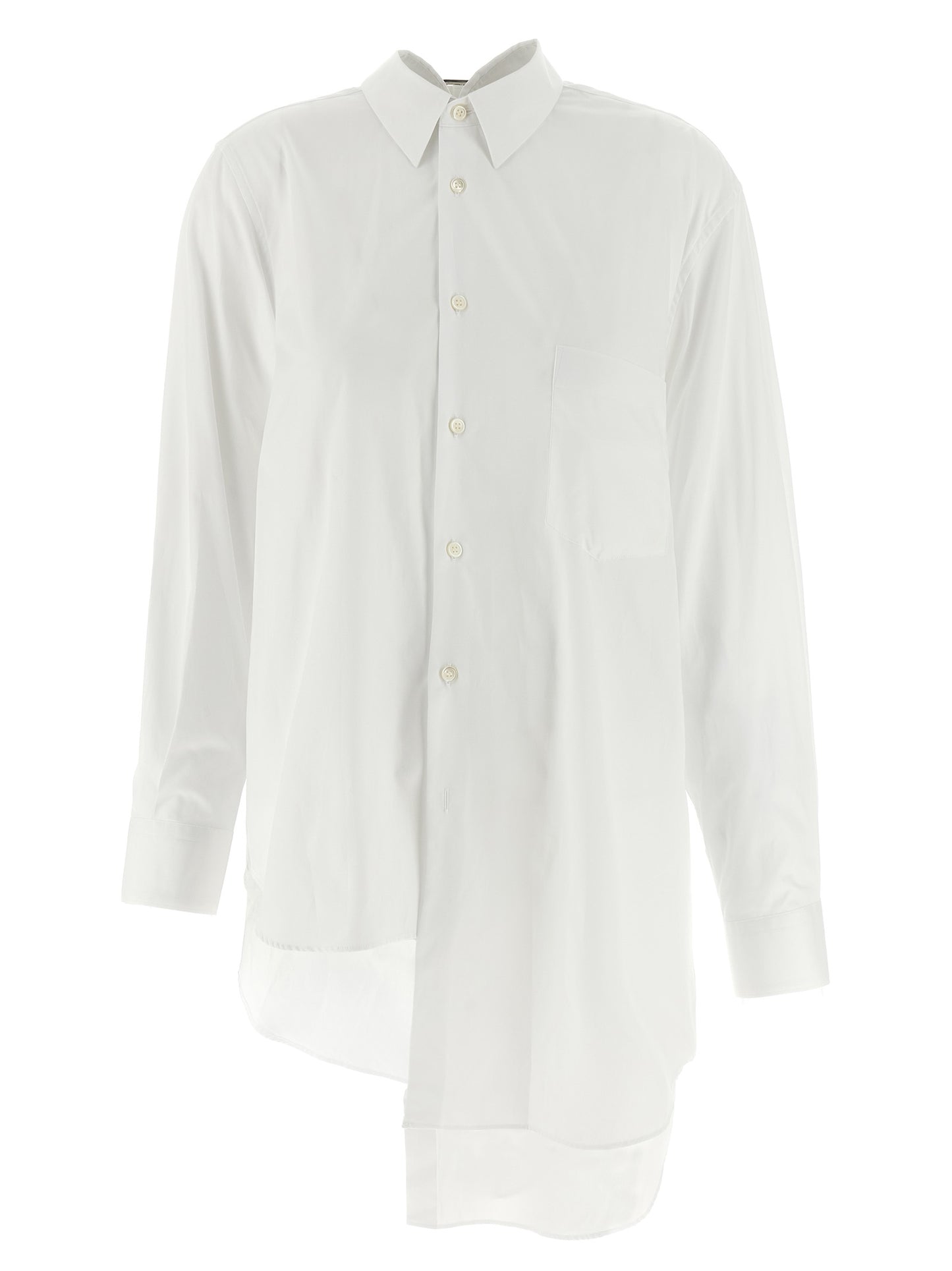 Blouse by Comme Des Garçons for women in cotton white, featuring a nuanced long-sleeve and nuanced for a sophisticated finish.