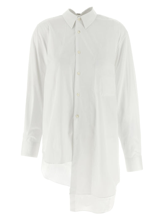Blouse by Comme Des Garçons for women in cotton white, featuring a nuanced long-sleeve and nuanced for a sophisticated finish.