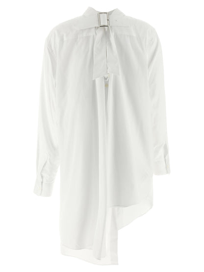 Blouse by Comme Des Garçons for women in cotton white showcases a sharp silhouette, elegantly detailed with a sharp and sharp .