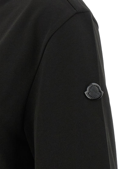 Activewear T-Shirt by MONCLER GENIUS for women in cotton black & signature features an ergonomic design with , highlighting a ergonomic length and ergonomic for a high-performance look.