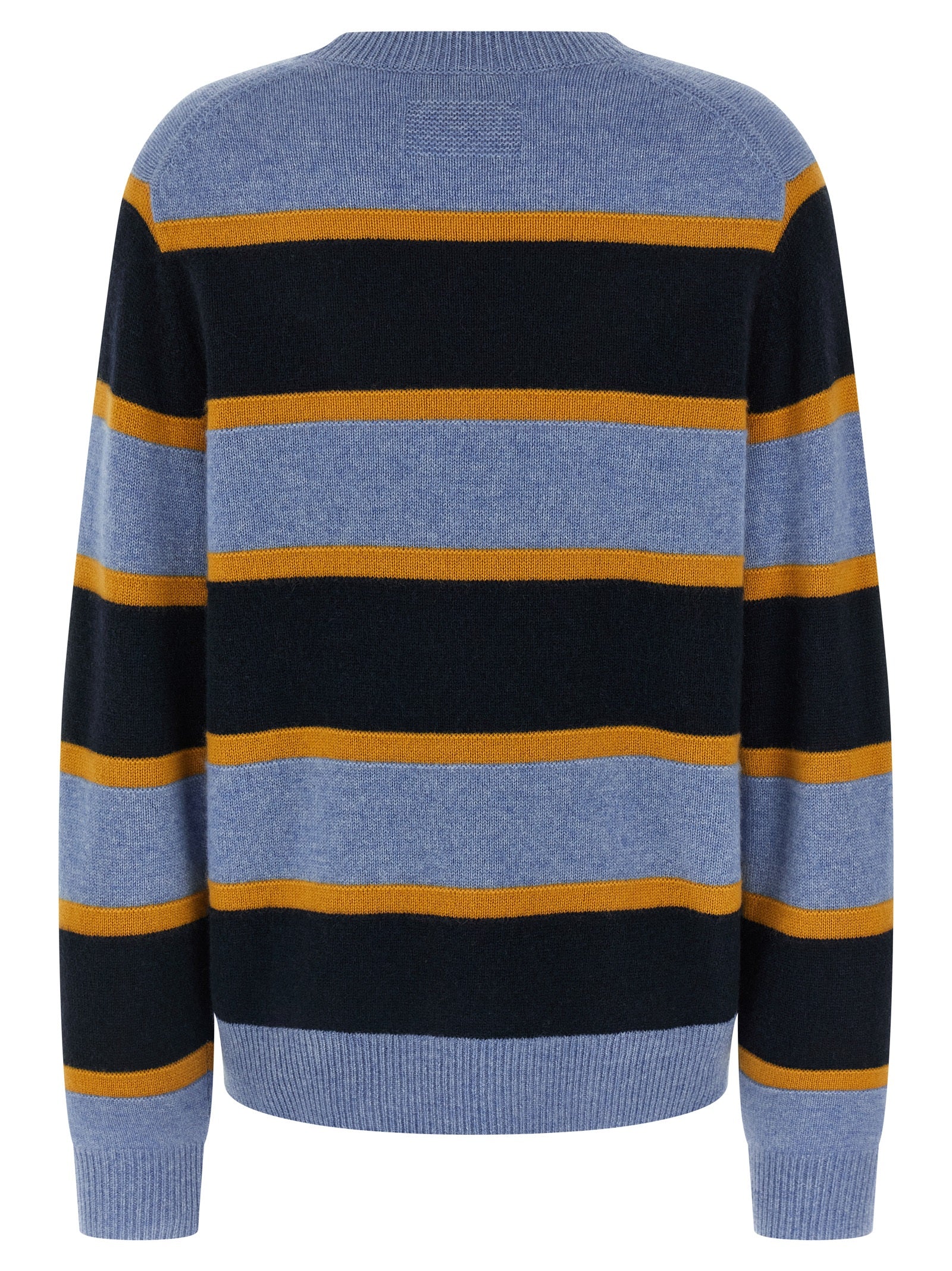 Cardigan by Guest in Residence for women in cashmere multicolor & striped presents a textural silhouette, artfully finished with a textural crew neckline and for a sophisticated, textural look.