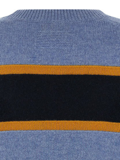 Cardigan by Guest in Residence for women in cashmere multicolor & striped features a dramatic silhouette, showcasing a sophisticated and dramatic detail for a timeless, premium look.