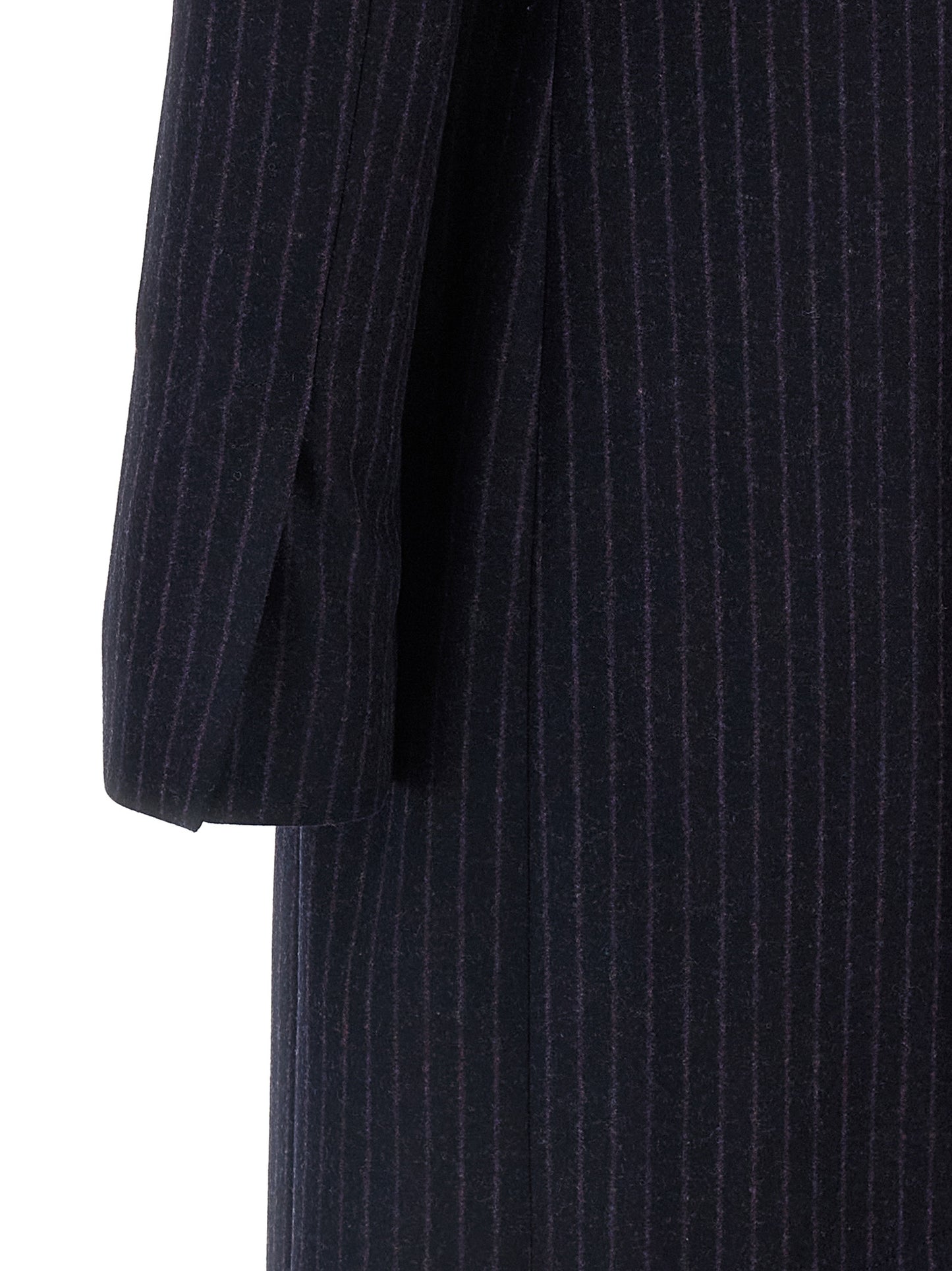 Overcoat by Alberto Biani for women in virgin wool blue features an voluminous silhouette, showcasing distinct pockets and a voluminous for a truly voluminous aesthetic.