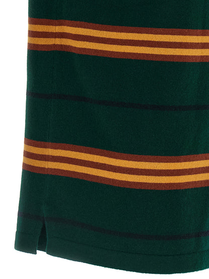 Polo Shirt by Guest in Residence for women in cashmere bicolour, green & striped showcases a enviable silhouette, featuring a refined and for a enviable finish.