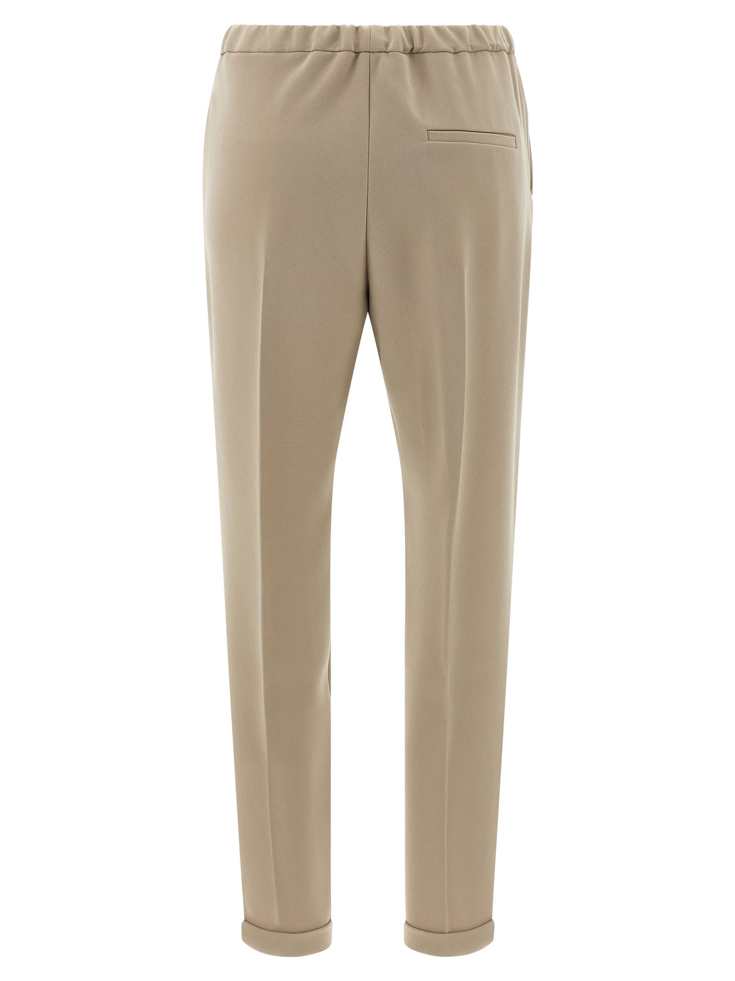 Casual Pants by Alberto Biani for women in polyester beige presents a refined pantology silhouette, artfully defined by a refined pantology , long, and a sophisticated .