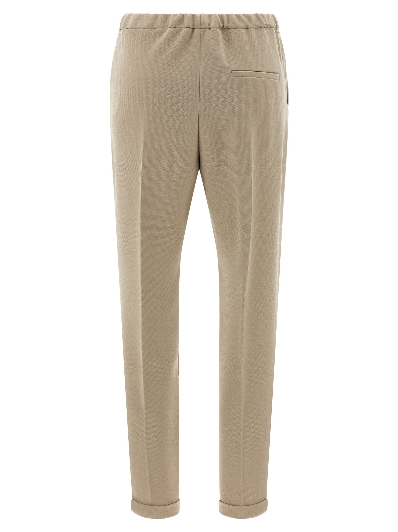 Casual Pants by Alberto Biani for women in polyester beige presents a refined pantology silhouette, artfully defined by a refined pantology , long, and a sophisticated .