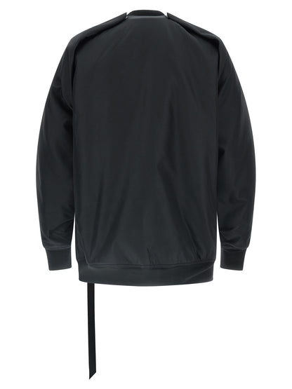 Bomber Jacket by DRKSHDW for men in nylon black features a dramatic silhouette, showcasing a sophisticated and distinctive pockets & insulated for a dramatic aesthetic.