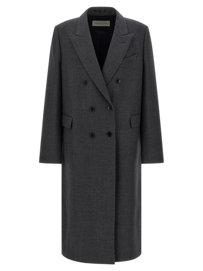 Dries Van Noten Gray Wool Coat