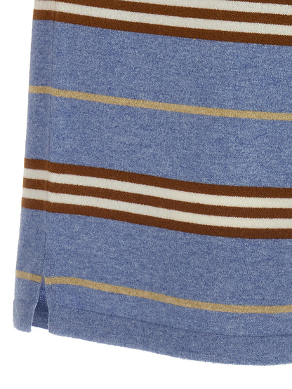 Polo Shirt by Guest in Residence for women in cashmere light-blue & striped presents a distinguished silhouette, showcasing a sophisticated and distinguished for a truly distinguished finish.