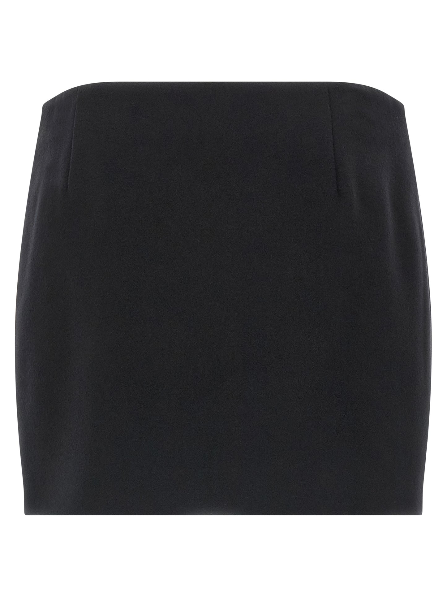 Skirt by Ferragamo for women in viscose & virgin cashmere wool black features an relaxed-yet-refined silhouette that elegantly showcases the Women's Viscose & Virgin Cashmere Wool Mini Long Skirt design and sophisticated mini long.