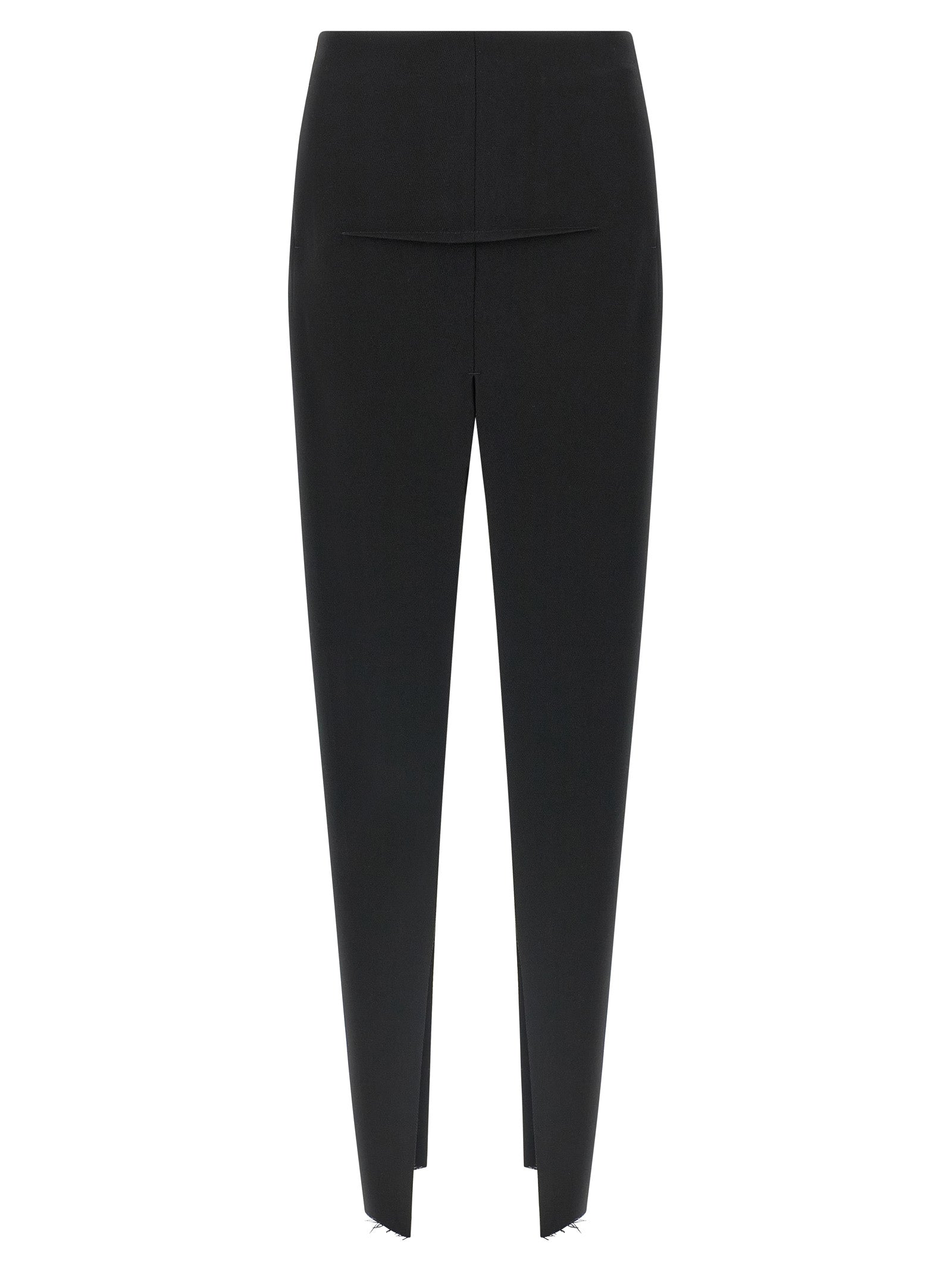 Skirt by Rick Owens for women in cupro & virgin wool black features a sublime silhouette, showcasing the sublime design of the Women's Cupro & Virgin Wool Mini Skirt in a sophisticated mini.