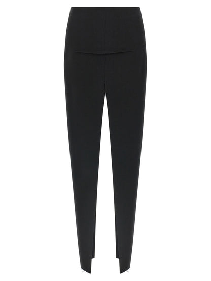 Skirt by Rick Owens for women in cupro & virgin wool black features a sublime silhouette, showcasing the sublime design of the Women's Cupro & Virgin Wool Mini Skirt in a sophisticated mini.