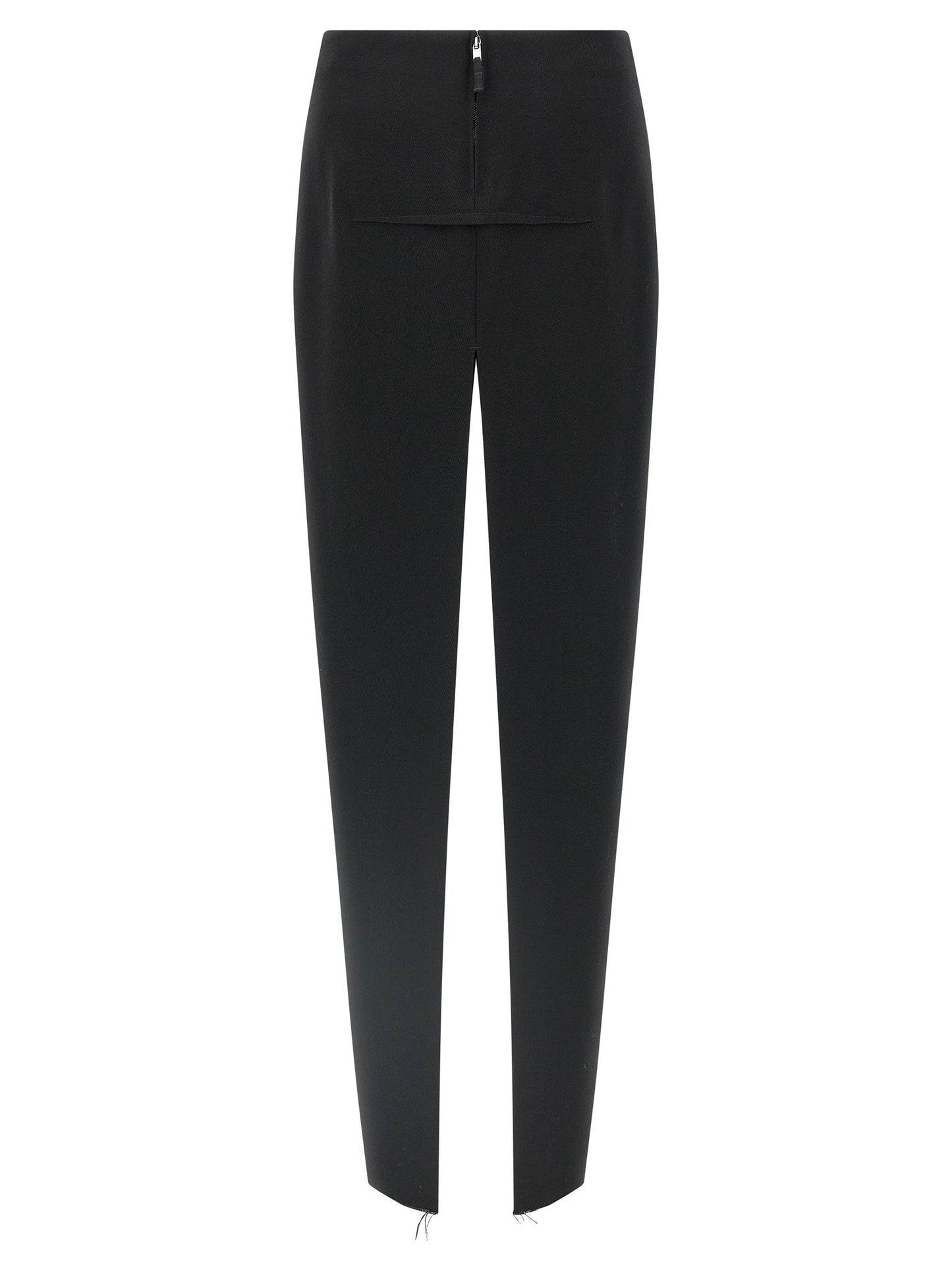 Skirt by Rick Owens for women in cupro & virgin wool black features a contoured silhouette from the Women's Cupro & Virgin Wool Mini Skirt collection, characterized by its contoured mini for a contoured finish.