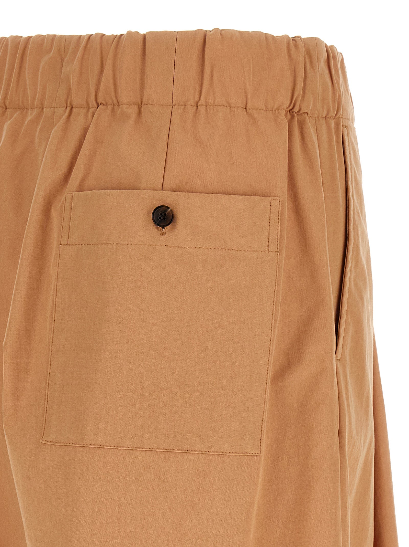 Trousers by Dries Van Noten for women in cotton multicolor & pink features a artisanal silhouette, showcasing a sophisticated wide with a long and high rise for a artisanal finish.