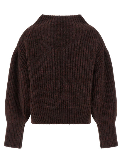 Dries Van Noten Women's Wide Alpaca Wool & Polyamide Cardigan - Bordeaux